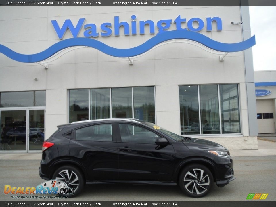 2019 Honda HR-V Sport AWD Crystal Black Pearl / Black Photo #2