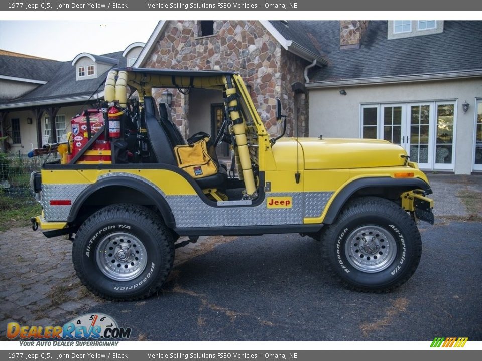 John Deer Yellow 1977 Jeep CJ5  Photo #14