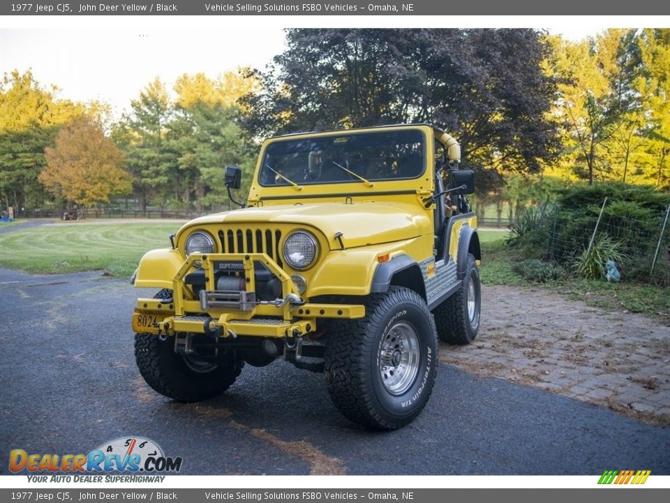 John Deer Yellow 1977 Jeep CJ5  Photo #15