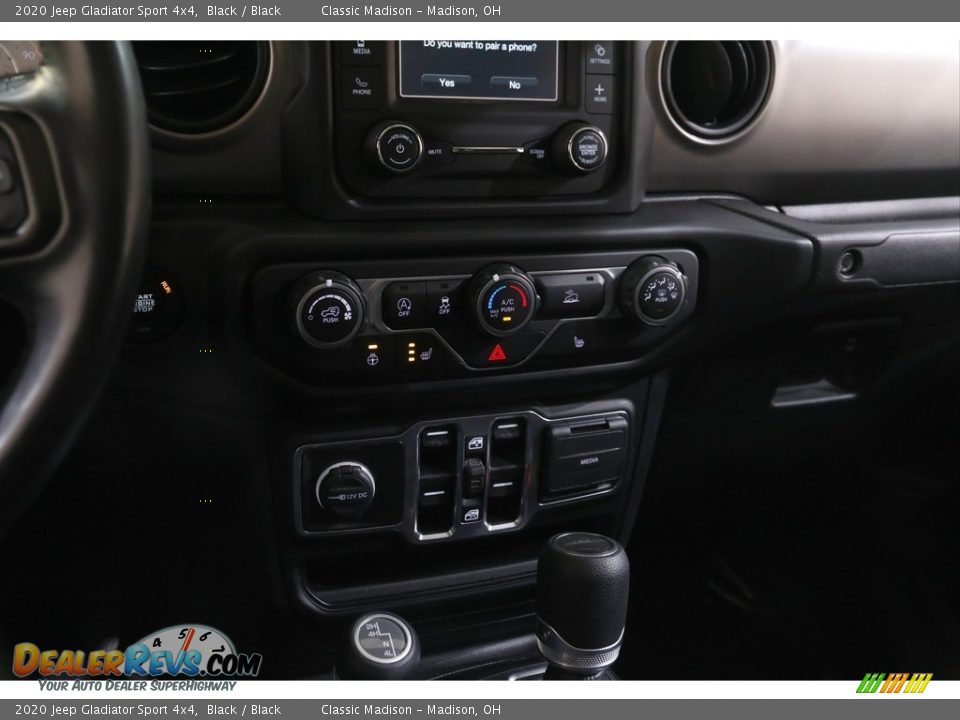 2020 Jeep Gladiator Sport 4x4 Black / Black Photo #12