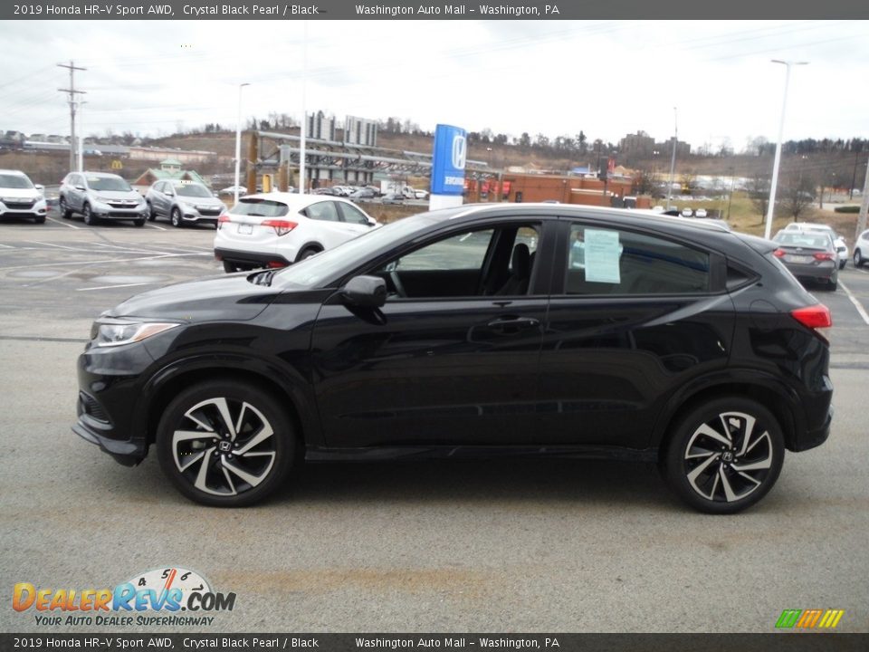 2019 Honda HR-V Sport AWD Crystal Black Pearl / Black Photo #6