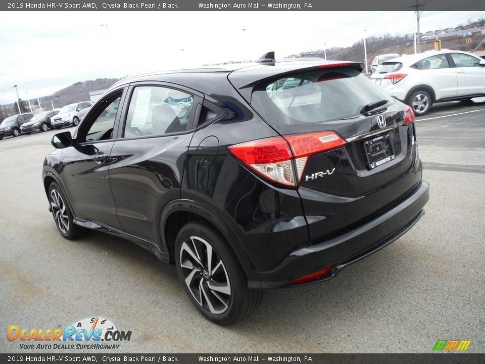 2019 Honda HR-V Sport AWD Crystal Black Pearl / Black Photo #7