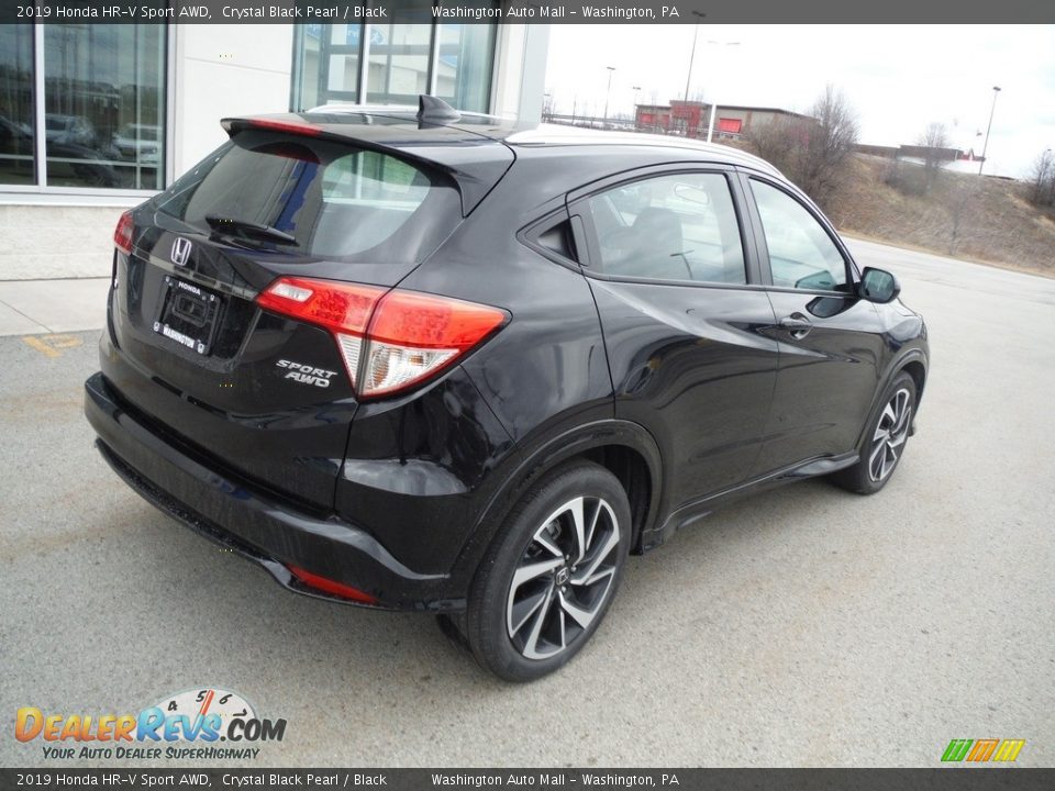 2019 Honda HR-V Sport AWD Crystal Black Pearl / Black Photo #9