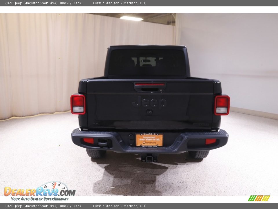 2020 Jeep Gladiator Sport 4x4 Black / Black Photo #17