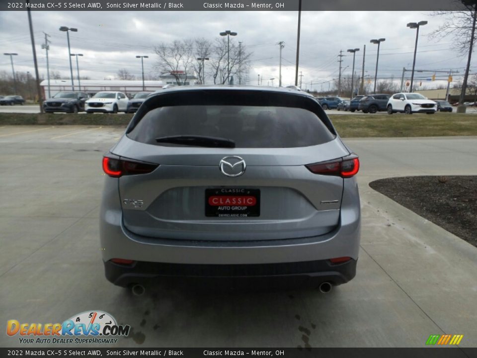 2022 Mazda CX-5 S Select AWD Sonic Silver Metallic / Black Photo #5