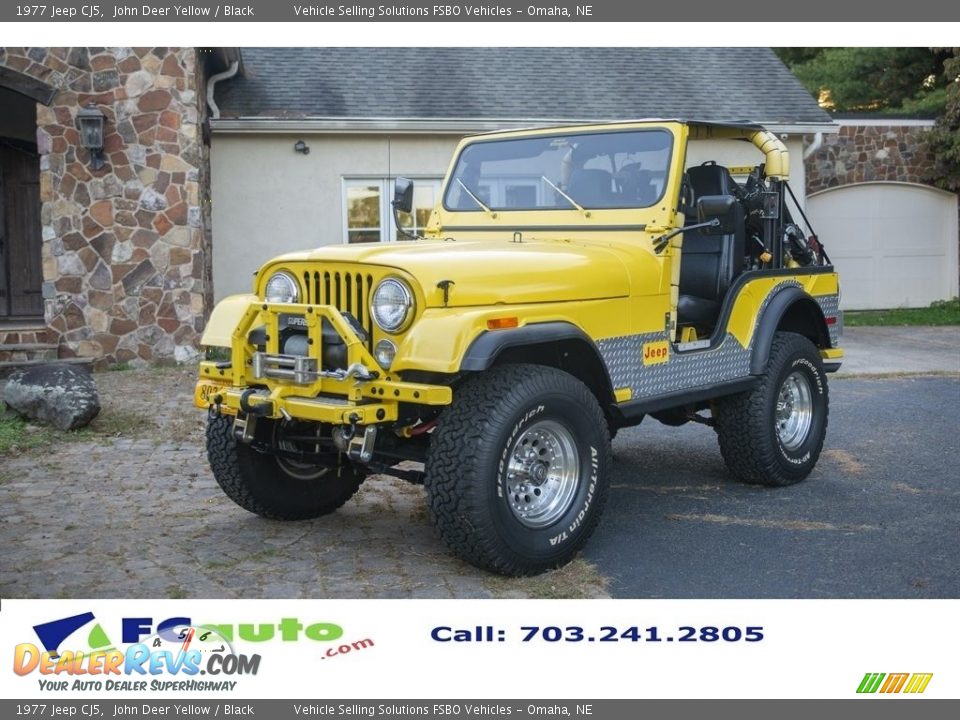 1977 Jeep CJ5 John Deer Yellow / Black Photo #33