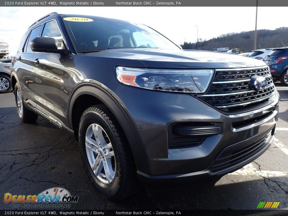 2020 Ford Explorer XLT 4WD Magnetic Metallic / Ebony Photo #4