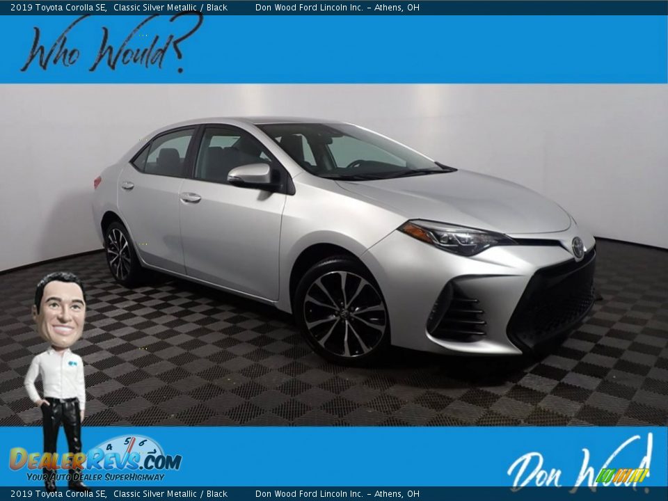 2019 Toyota Corolla SE Classic Silver Metallic / Black Photo #1