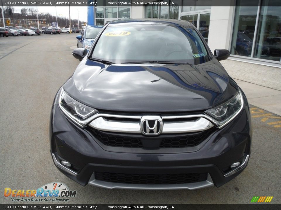 2019 Honda CR-V EX AWD Gunmetal Metallic / Gray Photo #5