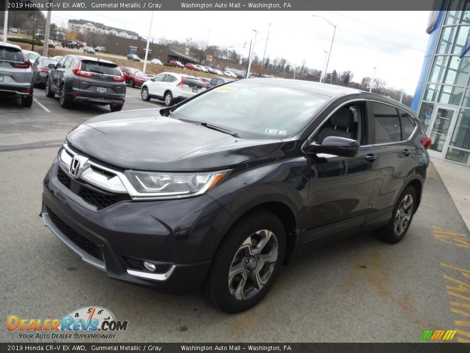 2019 Honda CR-V EX AWD Gunmetal Metallic / Gray Photo #6