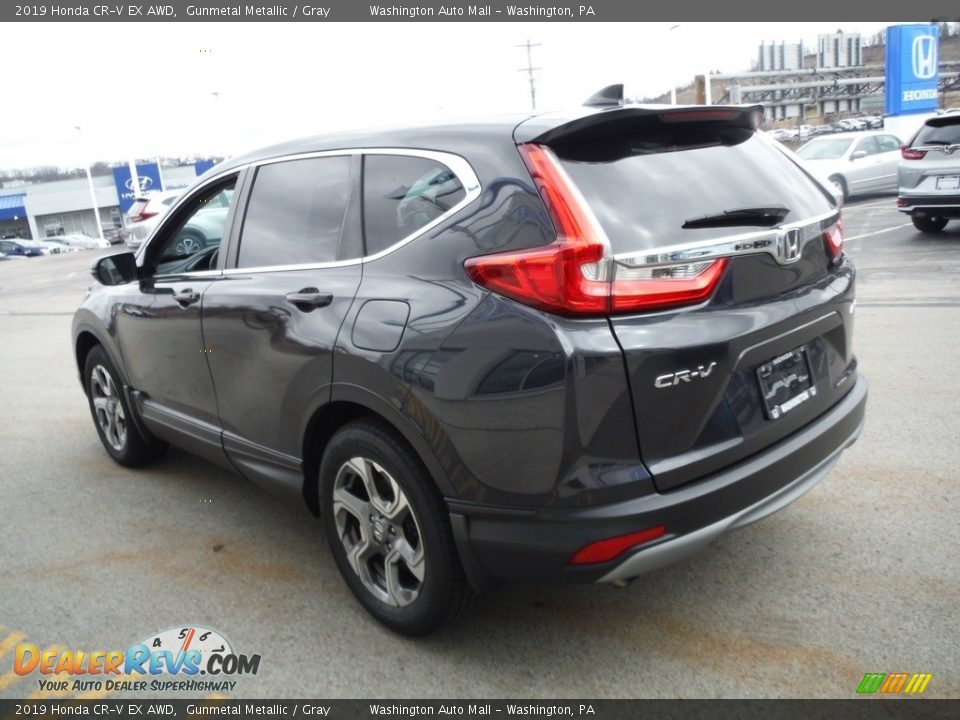 2019 Honda CR-V EX AWD Gunmetal Metallic / Gray Photo #8