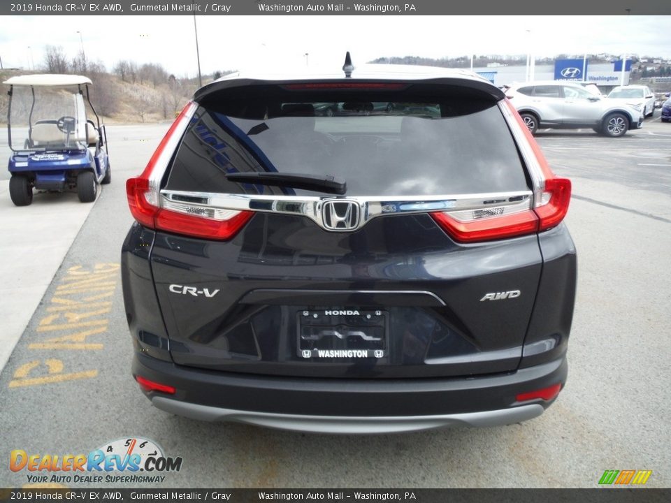 2019 Honda CR-V EX AWD Gunmetal Metallic / Gray Photo #9