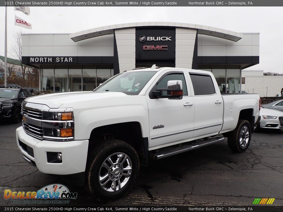 2015 Chevrolet Silverado 2500HD High Country Crew Cab 4x4 Summit White / High Country Saddle Photo #1