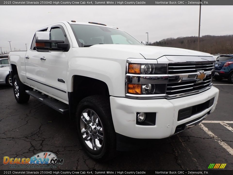 Front 3/4 View of 2015 Chevrolet Silverado 2500HD High Country Crew Cab 4x4 Photo #4