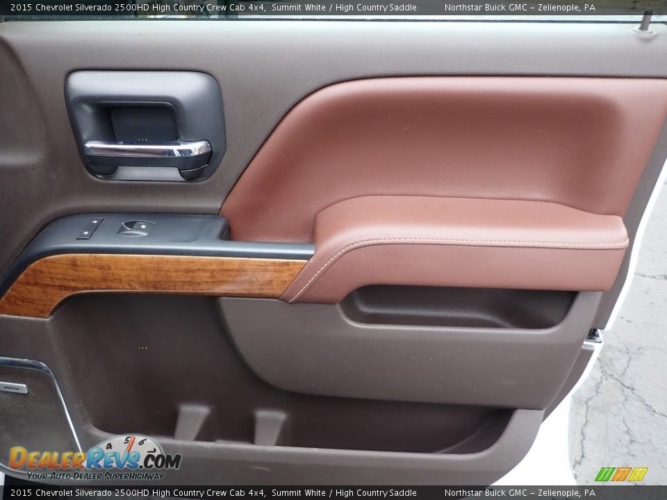 Door Panel of 2015 Chevrolet Silverado 2500HD High Country Crew Cab 4x4 Photo #6