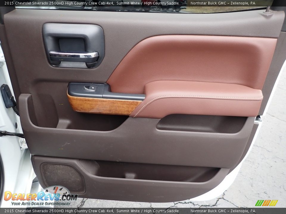 Door Panel of 2015 Chevrolet Silverado 2500HD High Country Crew Cab 4x4 Photo #7