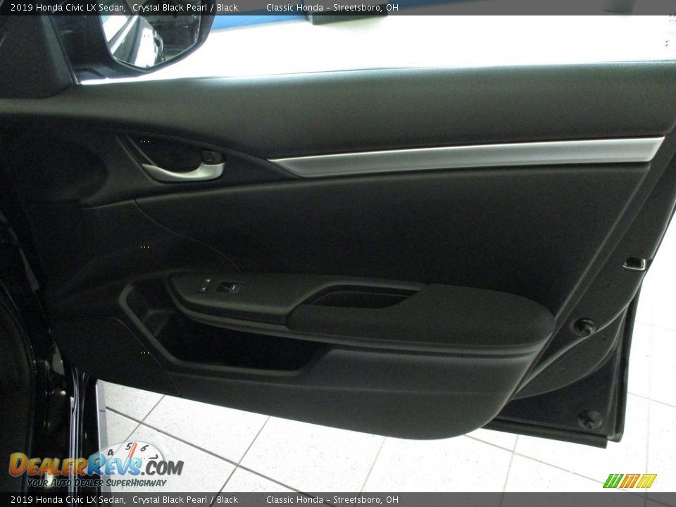 2019 Honda Civic LX Sedan Crystal Black Pearl / Black Photo #14