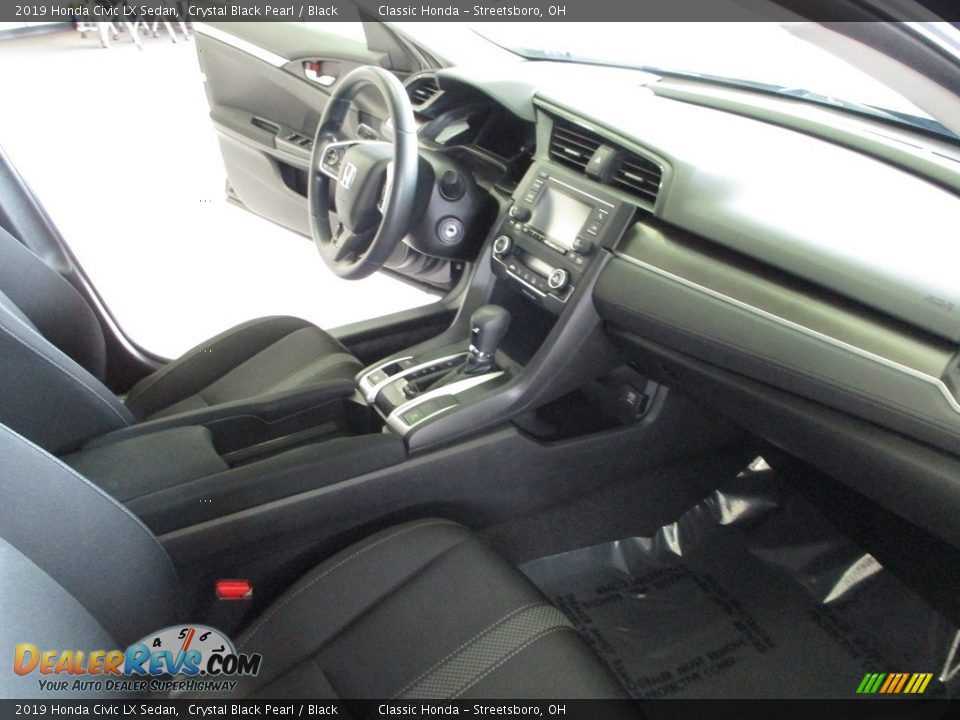 2019 Honda Civic LX Sedan Crystal Black Pearl / Black Photo #15