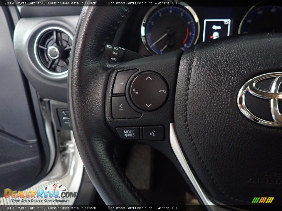 2019 Toyota Corolla SE Classic Silver Metallic / Black Photo #29