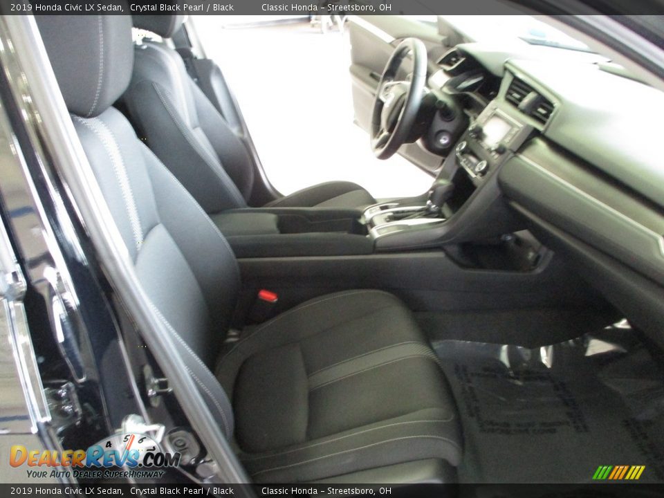 2019 Honda Civic LX Sedan Crystal Black Pearl / Black Photo #16