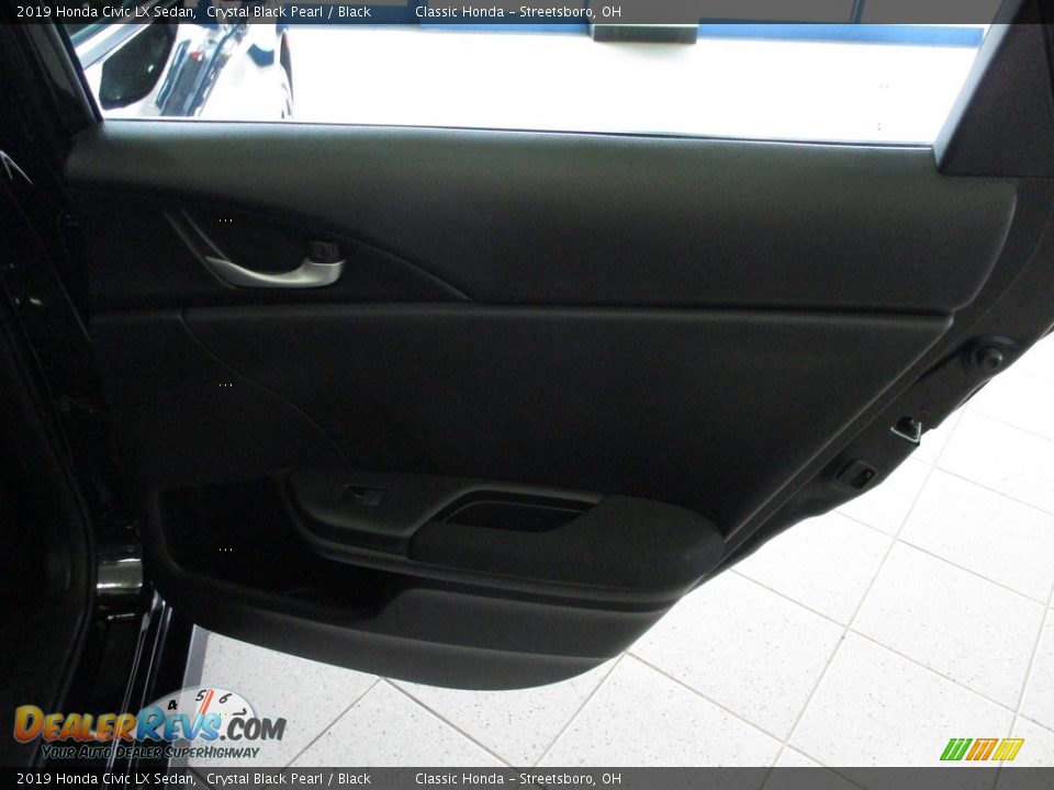 2019 Honda Civic LX Sedan Crystal Black Pearl / Black Photo #17