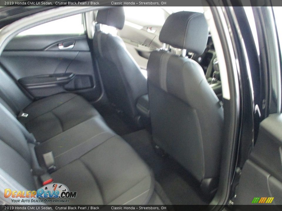 2019 Honda Civic LX Sedan Crystal Black Pearl / Black Photo #18