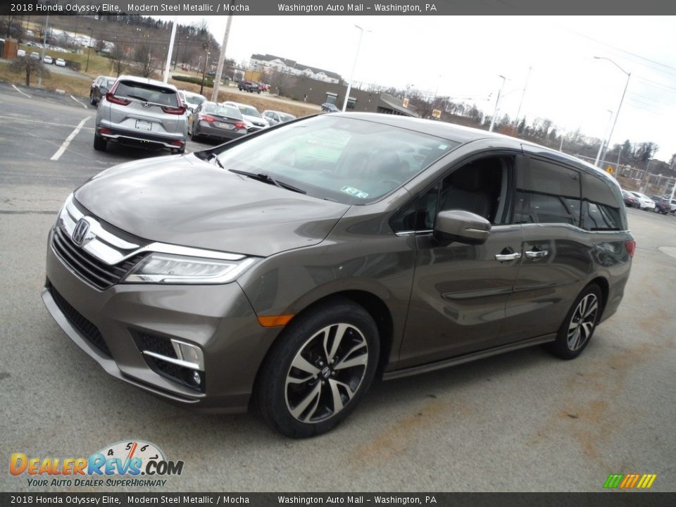 2018 Honda Odyssey Elite Modern Steel Metallic / Mocha Photo #5