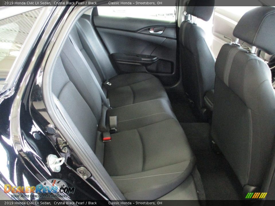 2019 Honda Civic LX Sedan Crystal Black Pearl / Black Photo #19