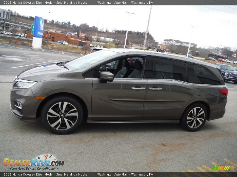 2018 Honda Odyssey Elite Modern Steel Metallic / Mocha Photo #6