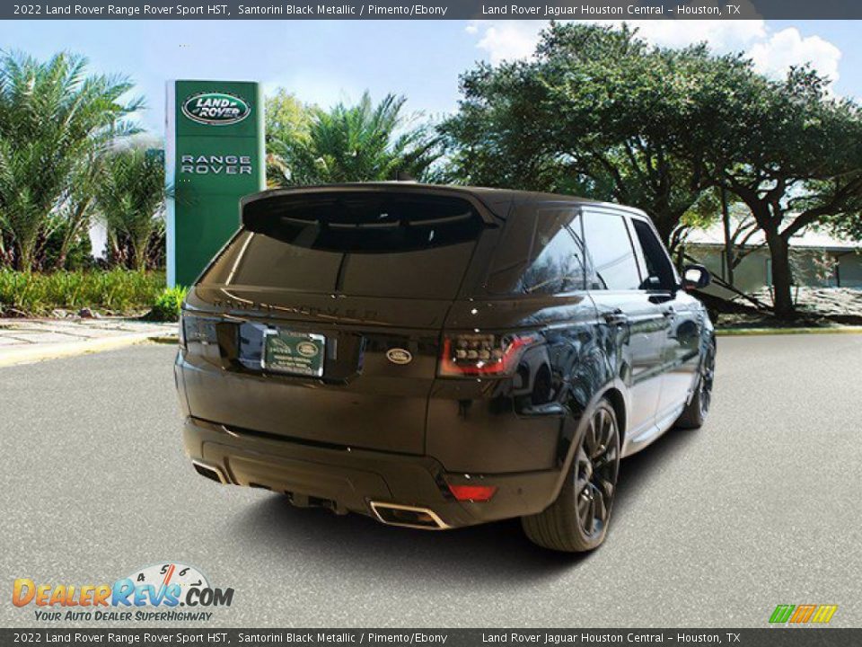 2022 Land Rover Range Rover Sport HST Santorini Black Metallic / Pimento/Ebony Photo #2