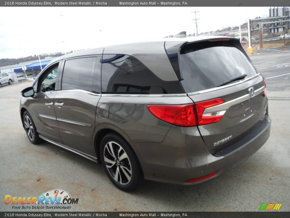 2018 Honda Odyssey Elite Modern Steel Metallic / Mocha Photo #7