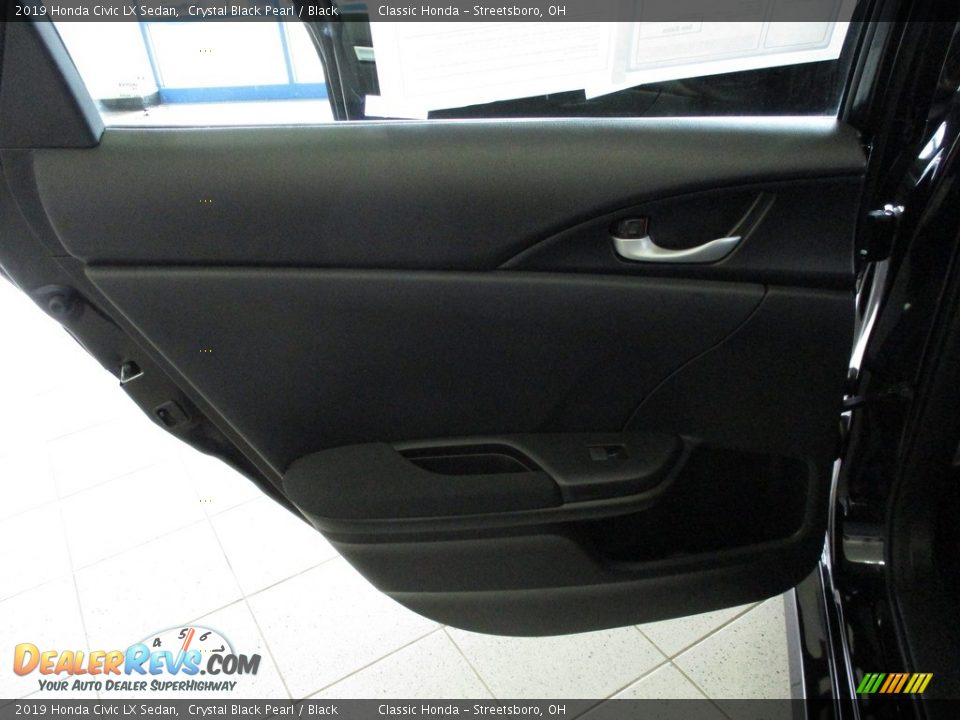 2019 Honda Civic LX Sedan Crystal Black Pearl / Black Photo #22