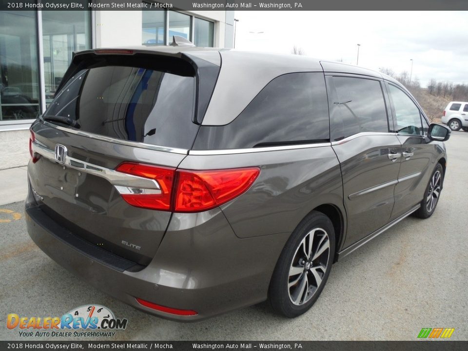 2018 Honda Odyssey Elite Modern Steel Metallic / Mocha Photo #9