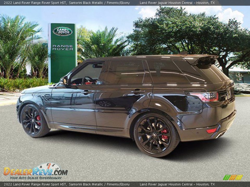 2022 Land Rover Range Rover Sport HST Santorini Black Metallic / Pimento/Ebony Photo #6