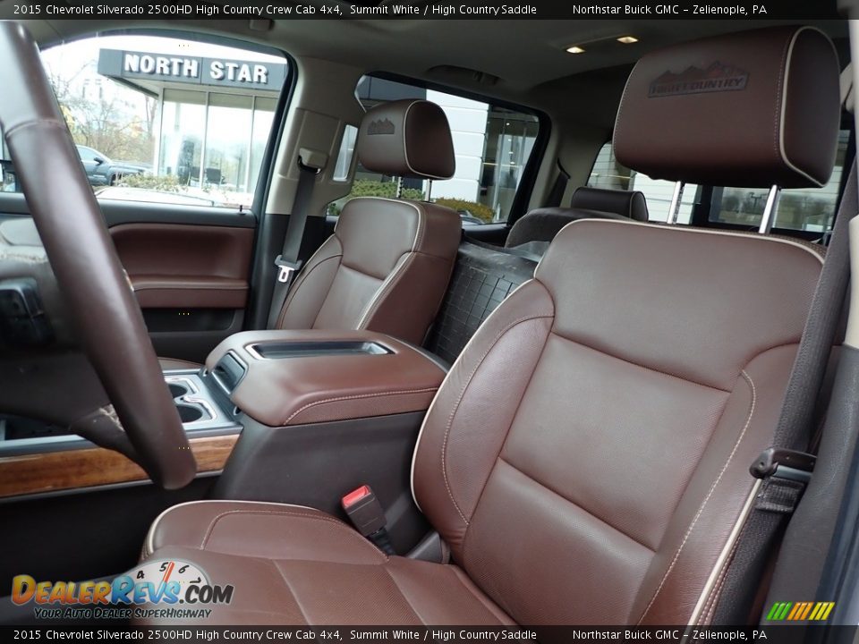 Front Seat of 2015 Chevrolet Silverado 2500HD High Country Crew Cab 4x4 Photo #15