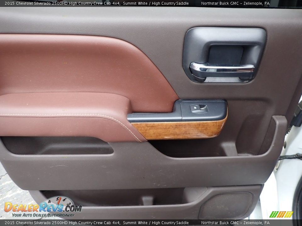 Door Panel of 2015 Chevrolet Silverado 2500HD High Country Crew Cab 4x4 Photo #18