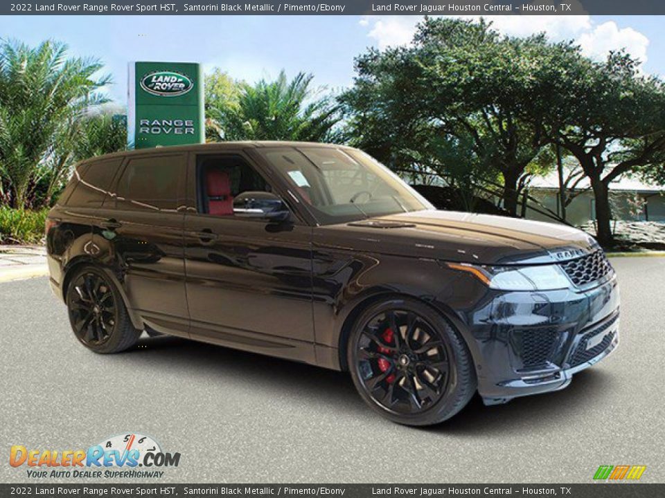 2022 Land Rover Range Rover Sport HST Santorini Black Metallic / Pimento/Ebony Photo #12