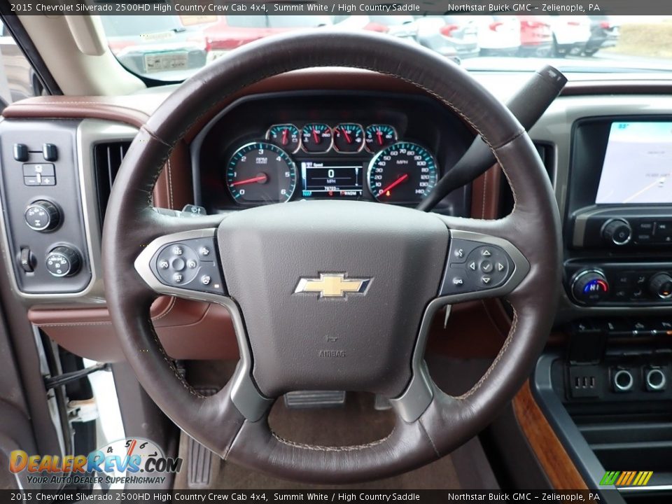 2015 Chevrolet Silverado 2500HD High Country Crew Cab 4x4 Steering Wheel Photo #21