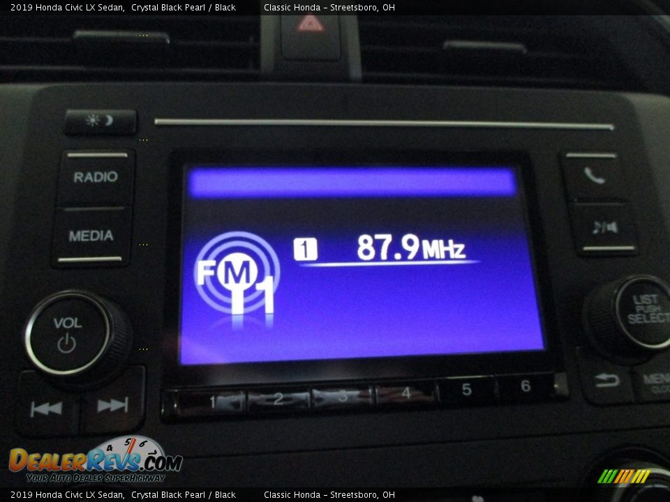 2019 Honda Civic LX Sedan Crystal Black Pearl / Black Photo #35