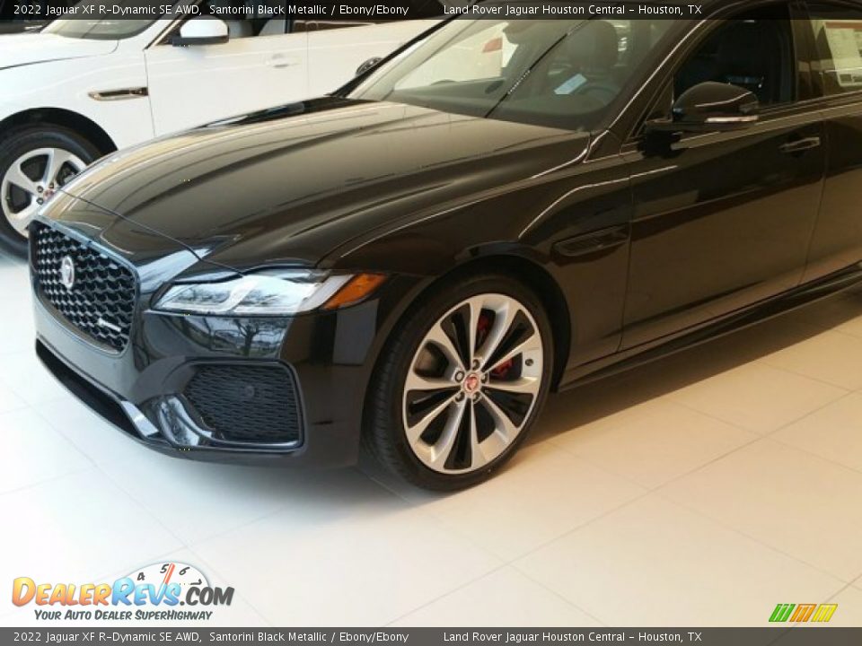 2022 Jaguar XF R-Dynamic SE AWD Santorini Black Metallic / Ebony/Ebony Photo #1