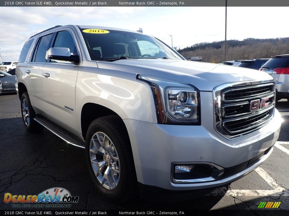 2018 GMC Yukon SLE 4WD Quicksilver Metallic / Jet Black Photo #4