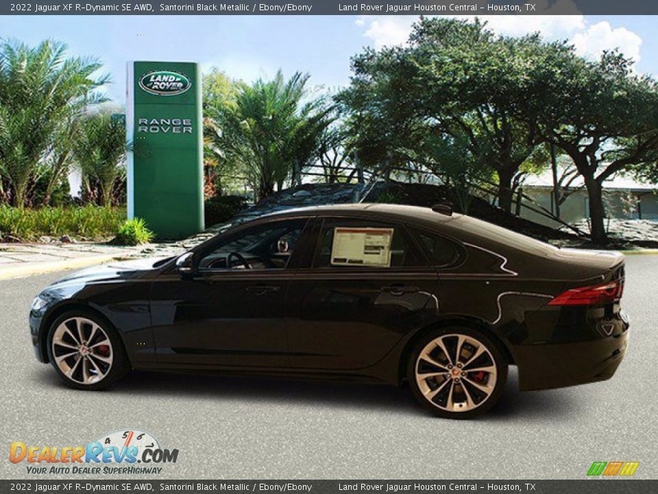 Santorini Black Metallic 2022 Jaguar XF R-Dynamic SE AWD Photo #6