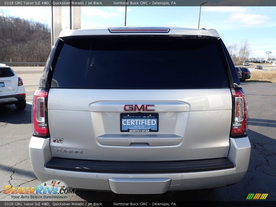 2018 GMC Yukon SLE 4WD Quicksilver Metallic / Jet Black Photo #10