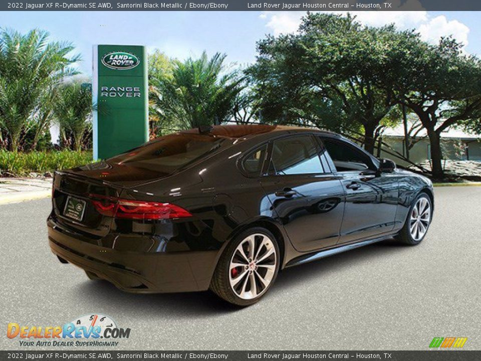 2022 Jaguar XF R-Dynamic SE AWD Santorini Black Metallic / Ebony/Ebony Photo #11