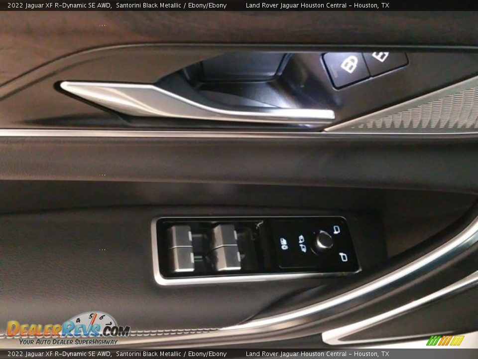 2022 Jaguar XF R-Dynamic SE AWD Santorini Black Metallic / Ebony/Ebony Photo #14