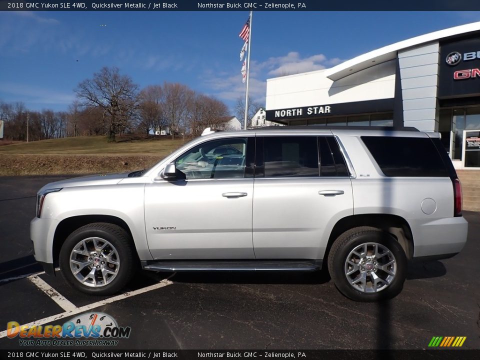 2018 GMC Yukon SLE 4WD Quicksilver Metallic / Jet Black Photo #14