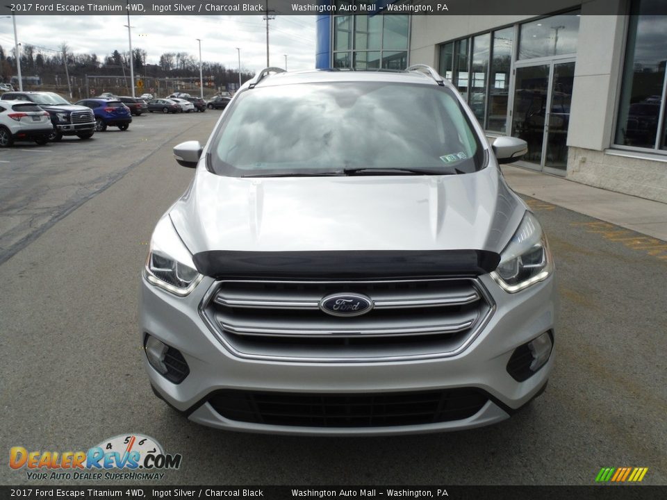 2017 Ford Escape Titanium 4WD Ingot Silver / Charcoal Black Photo #11