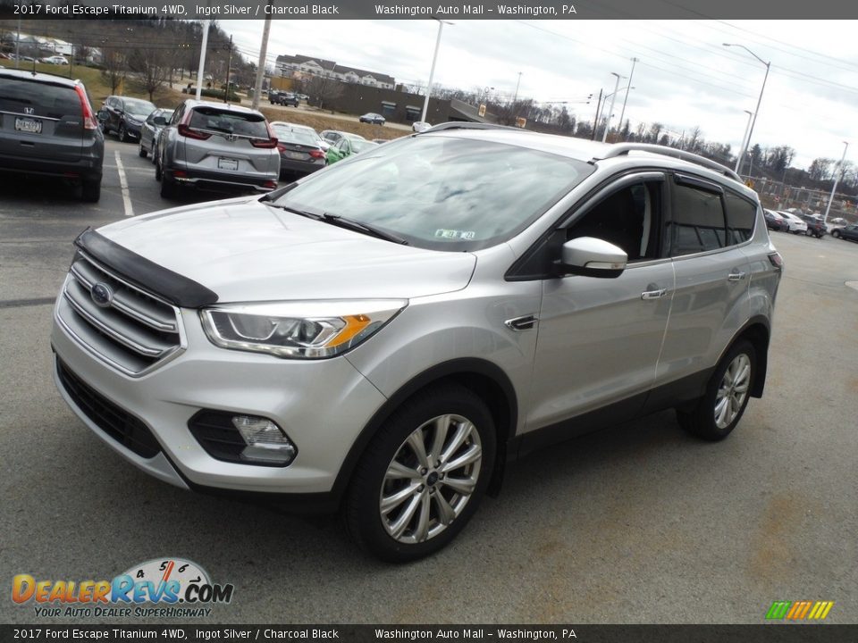 2017 Ford Escape Titanium 4WD Ingot Silver / Charcoal Black Photo #12