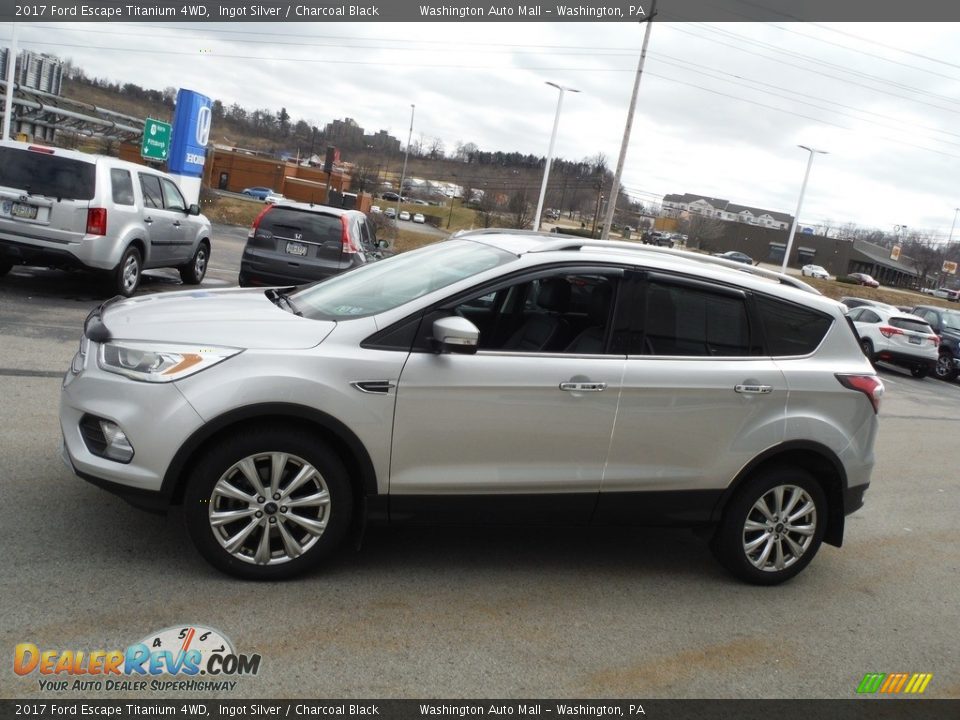 2017 Ford Escape Titanium 4WD Ingot Silver / Charcoal Black Photo #13