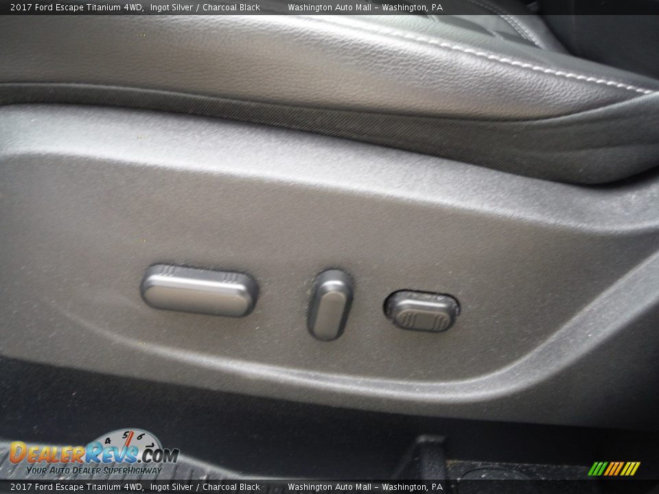 2017 Ford Escape Titanium 4WD Ingot Silver / Charcoal Black Photo #17